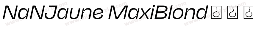 NaNJaune MaxiBlond字体转换